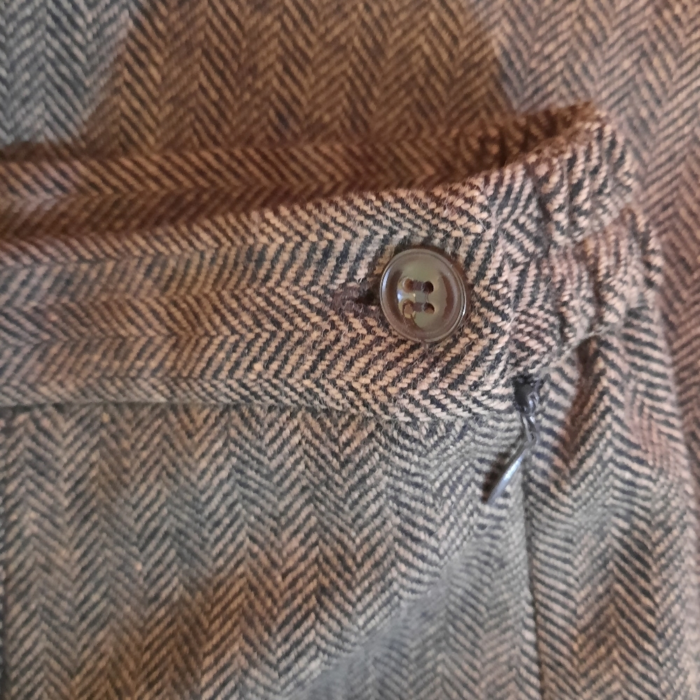 J.G. HOOK VTG wool hi rise pant suit jacket 2PC sz 8P *C7 - Picture 7 of 8